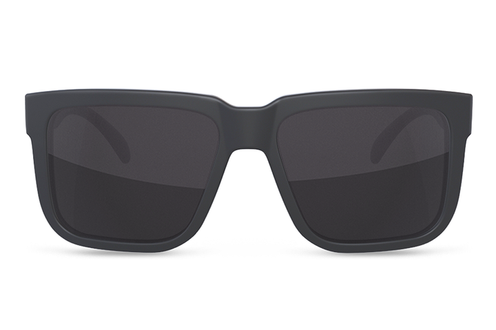 Heatwave Visual Avenue Sunglasses: Black W/Gold Emblem (4758003974221)