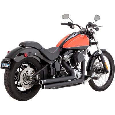 Big Shots Staggered And Long 2-Into-2 Exhaust Systems - Vance & Hines - Exhaust - Softail 86-17 (4598720266317)