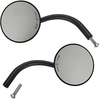 Black Large Round Mirrors - Handlebars & Controls - Biltwell (4598811787341)