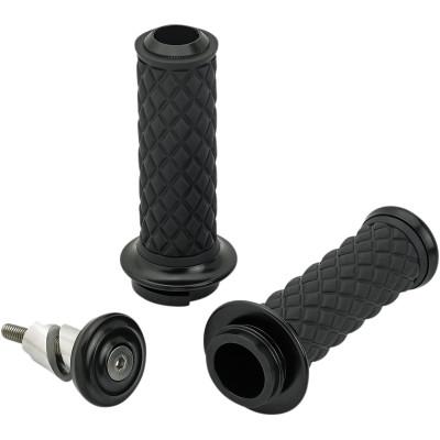 Black Throttle-By-Wire Alumicore Grip Set - Handlebars & Controls - Biltwell (4598773547085)