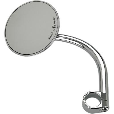 Chrome Large Round Mirror W/Mount 1" - Handlebars & Controls - Biltwell (4598812377165)