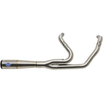 S&S Diamondback 2-Into-1 Exhaust System - Stainless Steel - M8 Touring