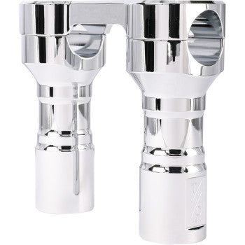 Thrashin Supply Hole Shot Risers - 4" - Chrome