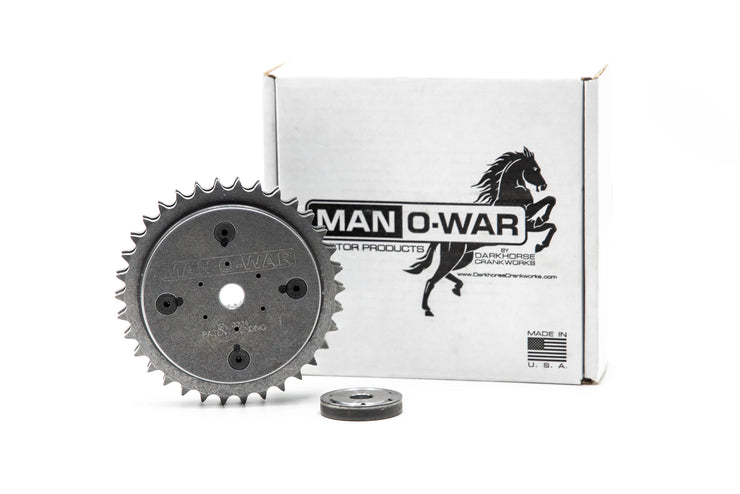 Darkhorse Crankworks Man O-War Motorsprocket (34T) system for 07-16 Twin Cam Engines