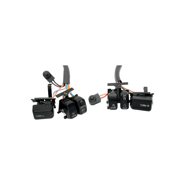 Drag Specialties Handlebar Switch Kit, Black, Fits 96-13 Big Tiwn (4598670590029)