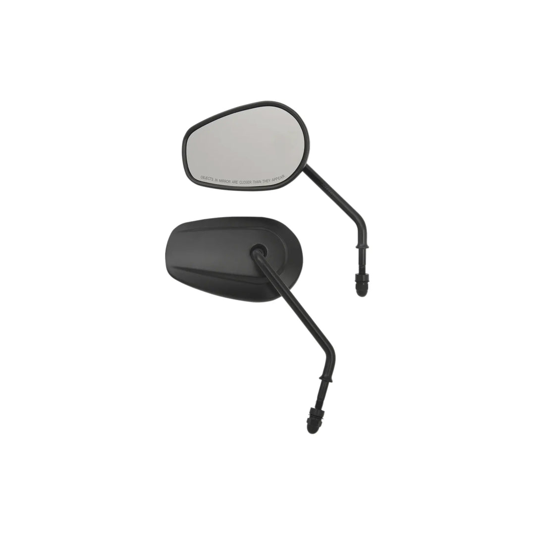 Drag Specialties Oem-Style Short Teardrop Mirrors, Black (4598813589581)