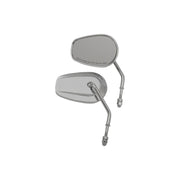 Drag Specialties Oem-Style Short Teardrop Mirrors, Chrome (4598813458509)