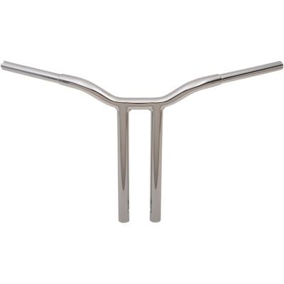 LA Choppers 1 1/4" Kage Fighter T-Bars, 16" Straight Riser Chrome