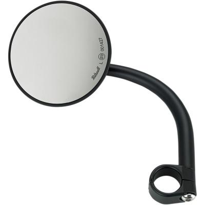 Matte Black Large Round Mirror W/Mount 1" - Handlebars & Controls - Biltwell (4598813130829)