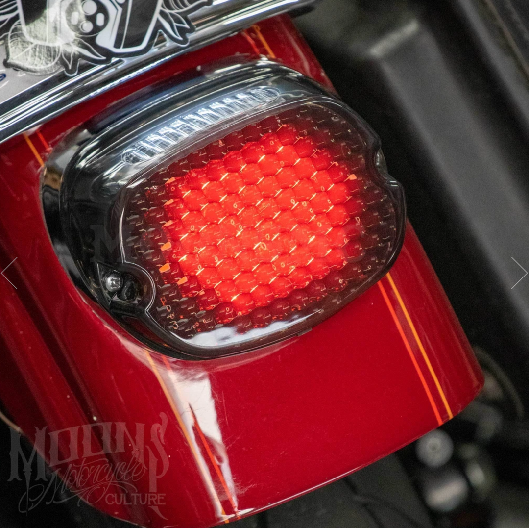 MoonsMC Low Profile LED Tail Light - V3 - Smoked - 99 & Newer HD