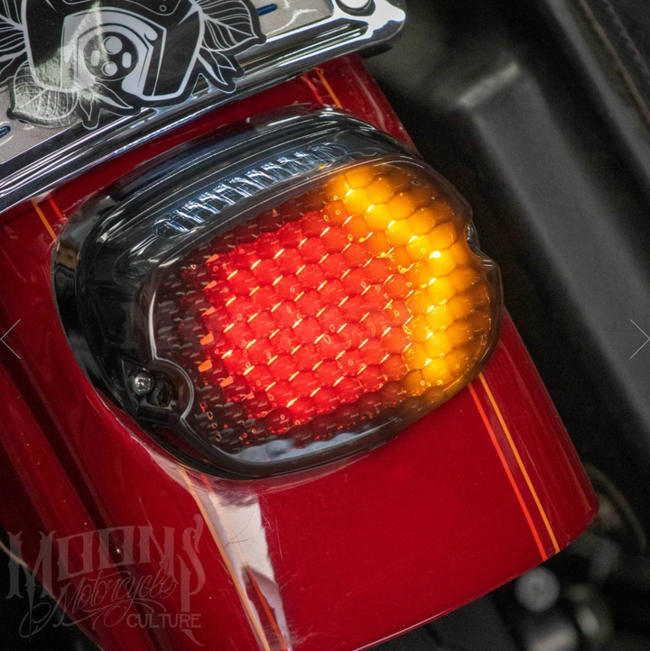 MoonsMC Low Profile LED Tail Light - V3 - Smoked - 99 & Newer HD