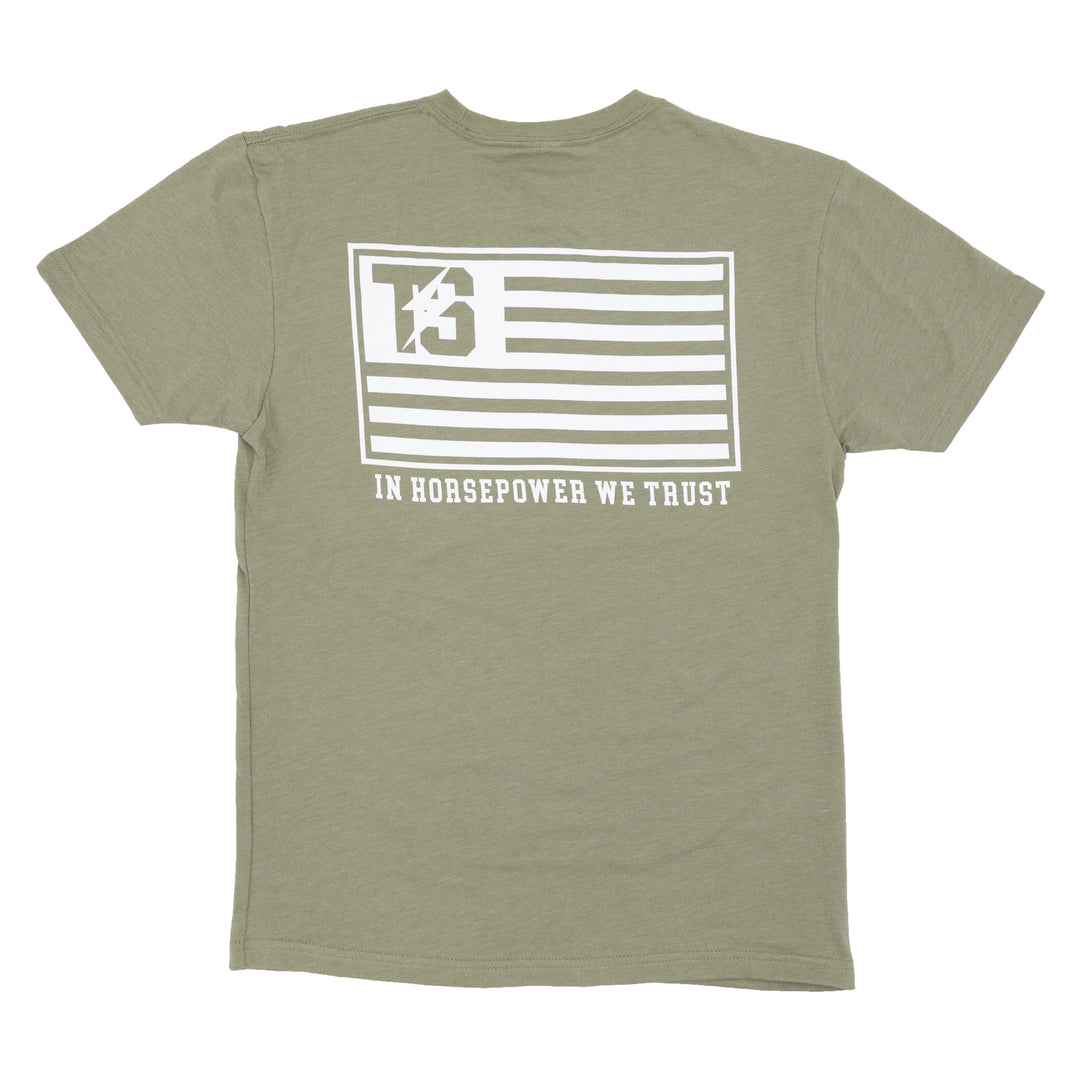 Tucker Speed Flag T-Shirt - Olive