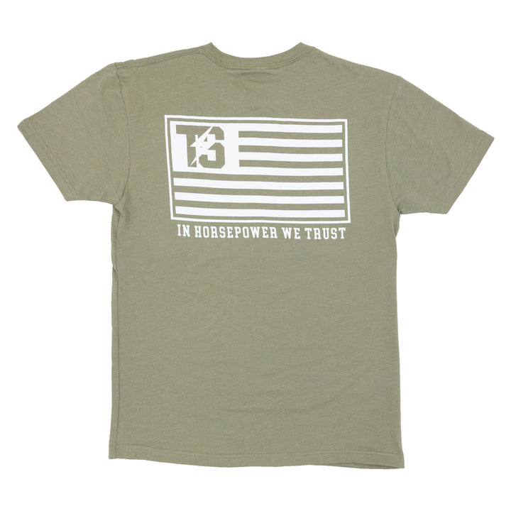 Tucker Speed Flag T-Shirt - Olive