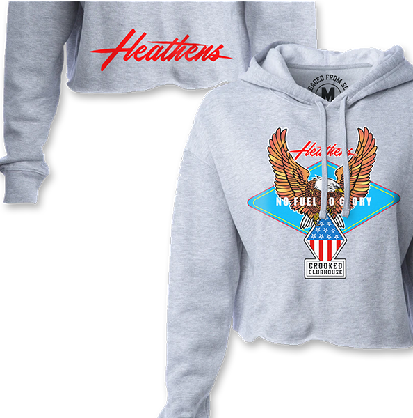 Crooked Clubhouse Eagle Cropped Hoodie - Women's