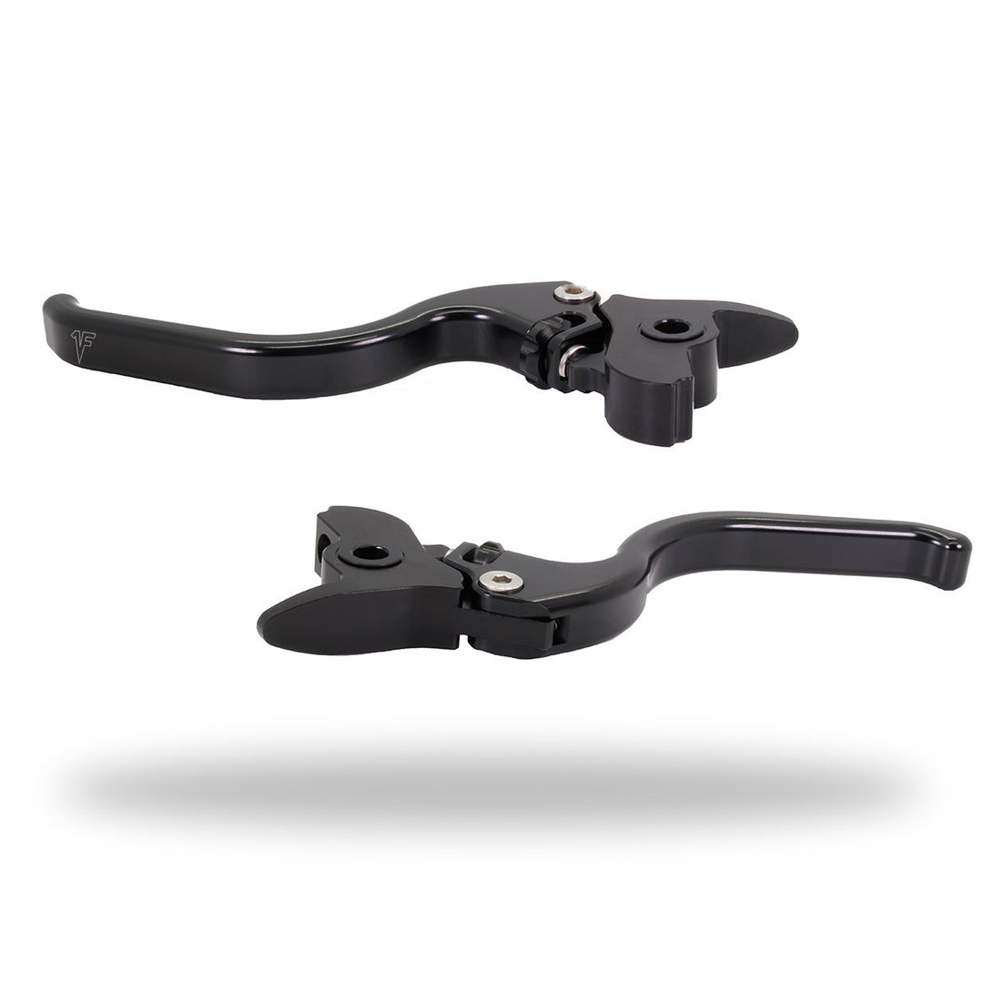 1FNGR Adjustable Touring Levers - 2017 -2020 HD Touring - Black Anodized