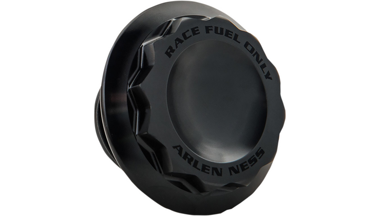 Arlen Ness 12-Point Gas Cap - Black Anodized - 96-20 Big Twin, 96-20 XL W/Screw-In Type Vented Gas Cap