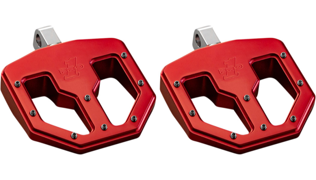 Pro-One Performance BMX V1 Billet Footpegs - Red