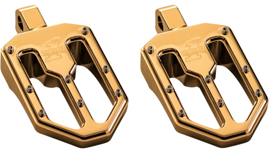 Pro-One Performance Moto V1 Billet Footpegs - Gold