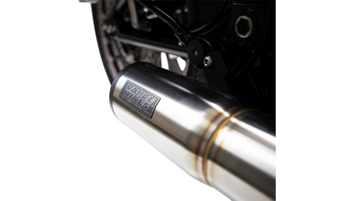 Vance & Hines Hi-Output 2-Into-1 Short Stainless Steel Exhaust System - Natural Stainless