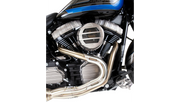 Vance & Hines Hi-Output 2-Into-1 Short Stainless Steel Exhaust System - Natural Stainless