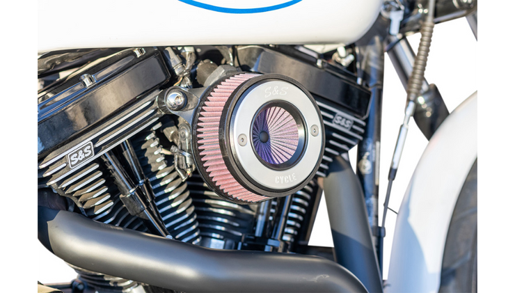 S&S Cycle Air Stinger Stealth Air Cleaner Kit - W/ S&S Ring Cover - 01-17 Twin Cam (Except Throttle By Wire Models)