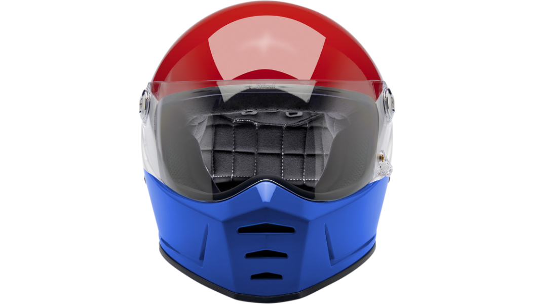 Biltwell Lane Splitter Helmet - Podium Red/White/Blue