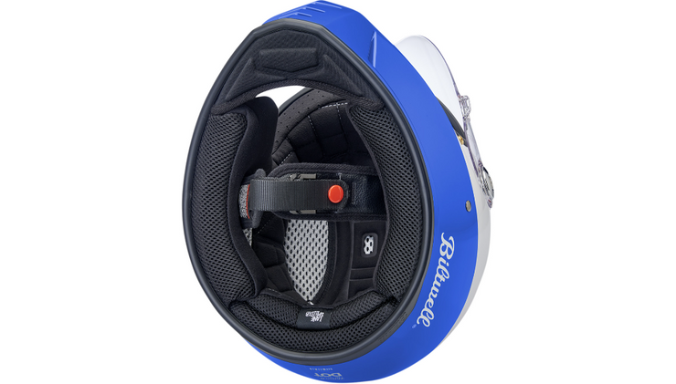 Biltwell Lane Splitter Helmet - Podium Red/White/Blue