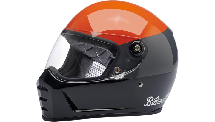 Biltwell Lane Splitter Helmet - Podium Orange/Gray/Black