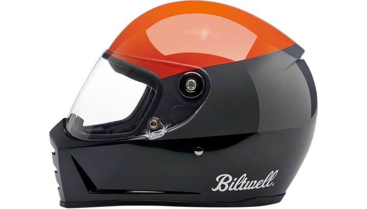 Biltwell Lane Splitter Helmet - Podium Orange/Gray/Black