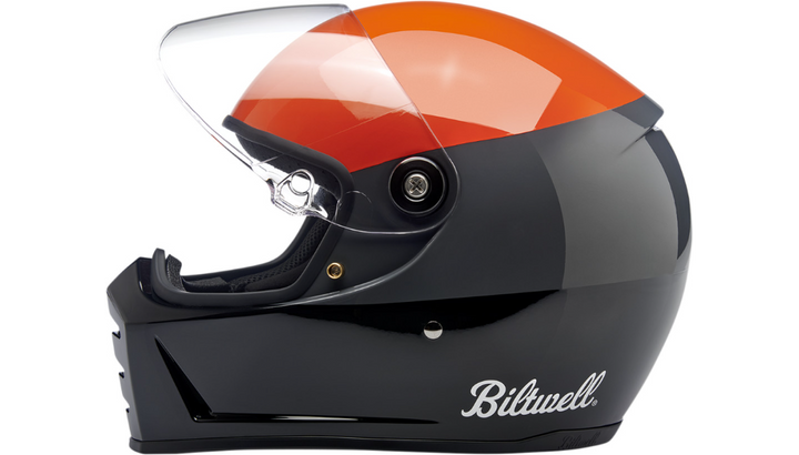 Biltwell Lane Splitter Helmet - Podium Orange/Gray/Black