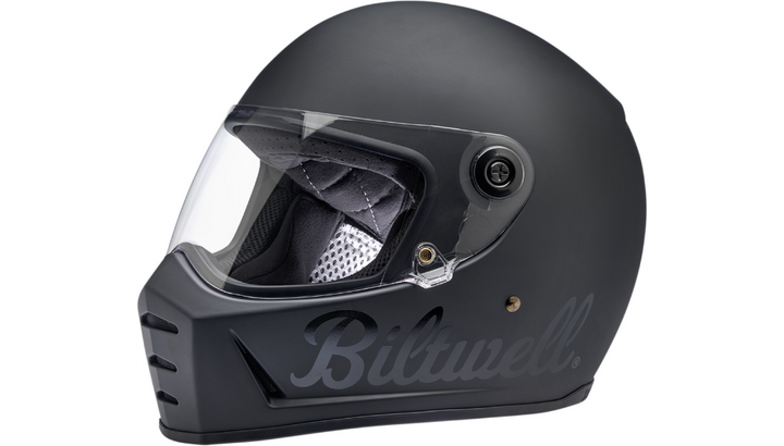 Biltwell Lane Splitter Helmet - Flat Black Factory