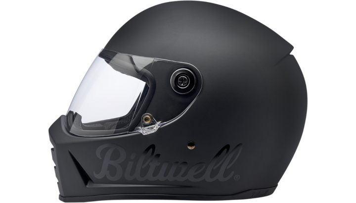 Biltwell Lane Splitter Helmet - Flat Black Factory