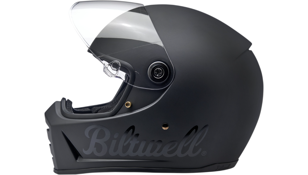 Biltwell Lane Splitter Helmet - Flat Black Factory