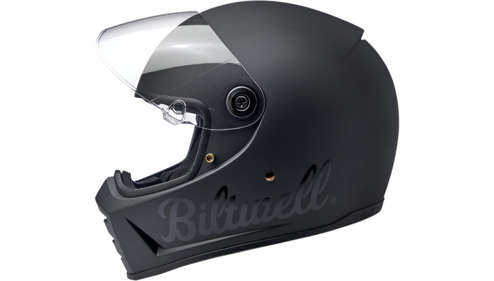 Biltwell Lane Splitter Helmet - Flat Black Factory