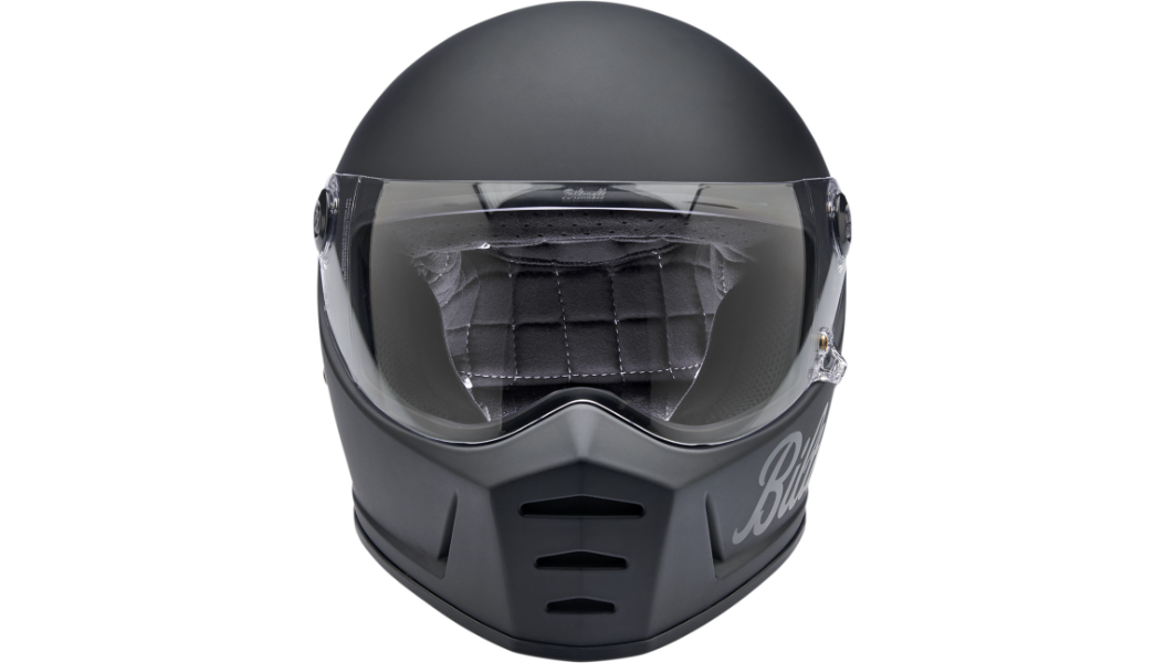 Biltwell Lane Splitter Helmet - Flat Black Factory