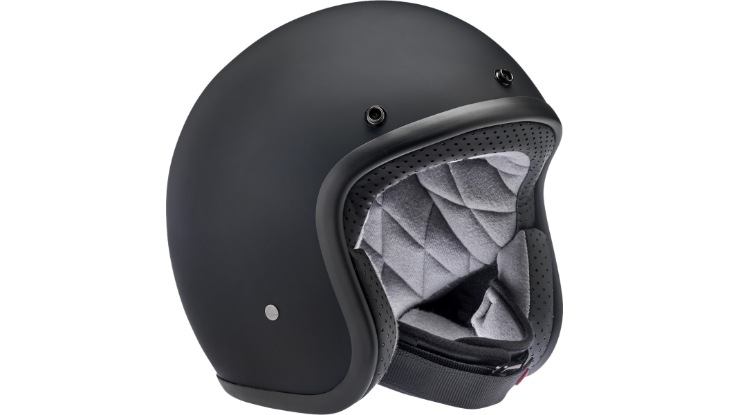 Biltwell Bonanza Helmet - Flat Black Factory