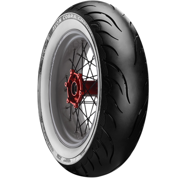 Avon Cobra Chrome Rear Tire - Whitewall