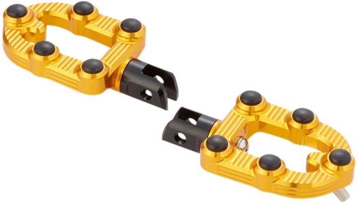 Arlen Ness MX Driver Footpegs - Gold Anodized