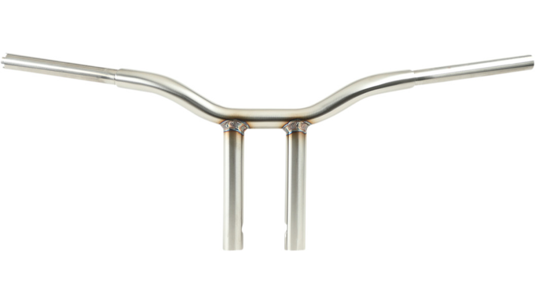 LA Choppers Kage Fighter Welded Straight-Riser Handlebar - One Piece - 10" - Raw Stainless Steel