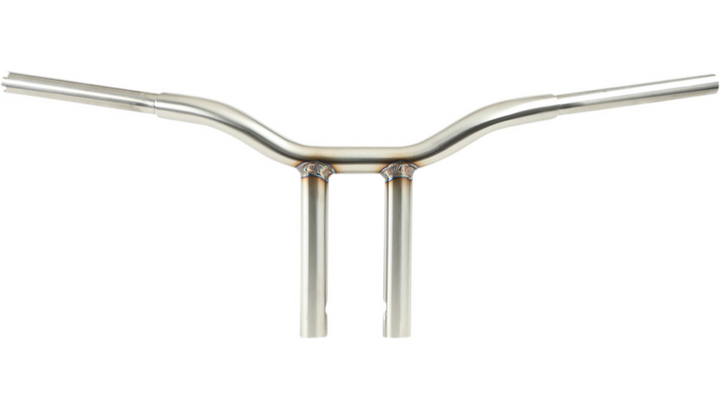 LA Choppers Kage Fighter Welded Straight-Riser Handlebar - One Piece - 10" - Raw Stainless Steel