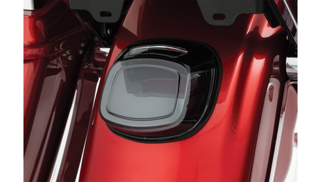 Kuryakyn Tracer LED Taillight - Smoked Lens - Fits Most 99-21 HD Models W/OEM Square Back Taillight W/Top License Plate Illumination Window