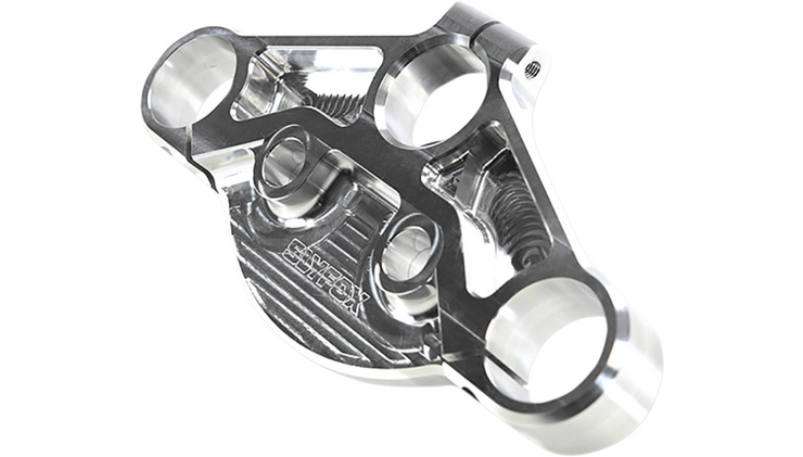 SLYFOX Upper Triple Clamp - Raw - Fits 14 and Newer FLH