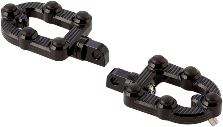 Arlen Ness MX Driver Footpegs - Black Anodized