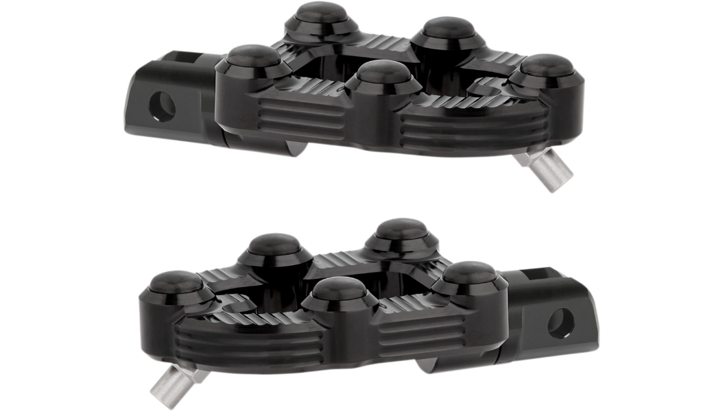 Arlen Ness MX Driver Footpegs - Black Anodized