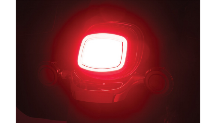 Kuryakyn Tracer LED Taillight - Red Lens - Without Top License Plate Illumination Window