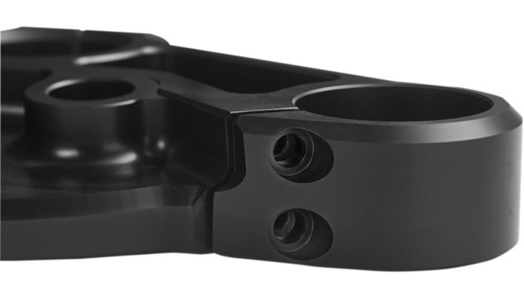 SLYFOX Upper Triple Clamp - Black - Fits 14 and Newer FLH