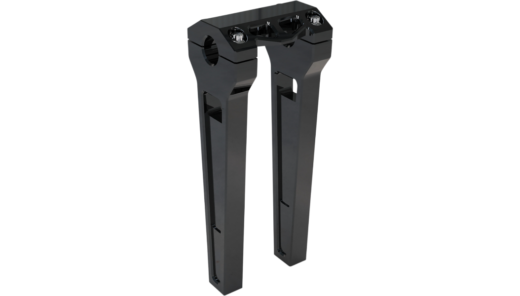 LA Choppers Performance Risers - Straight - 10" - Black - 1" Clamping Area