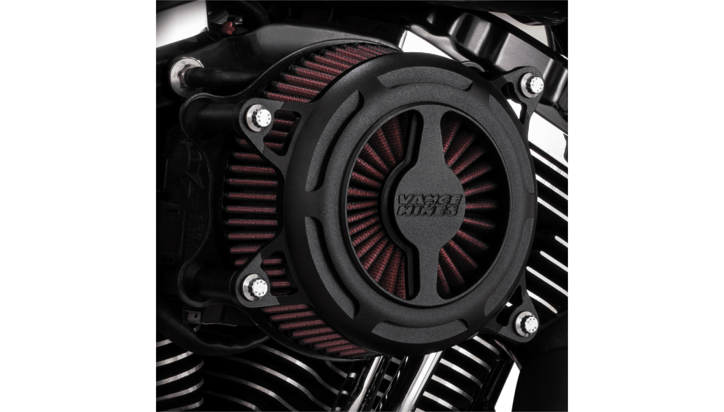 Vance & Hines V02 Blade Air Cleaner - Wrinkle Black - Fits 91-21 XL (Except 21 Sportster S/RH1250S)