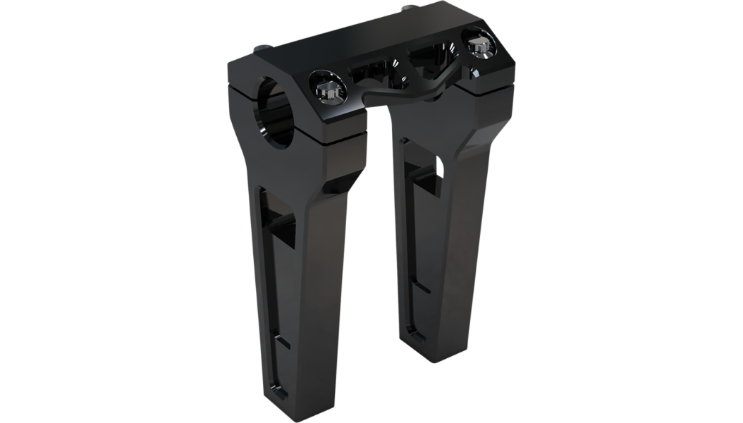 LA Choppers Performance Risers - Straight - 6" - Black - 1.25" Clamping Area