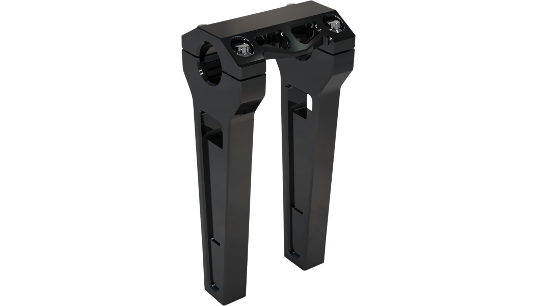 LA Choppers Performance Risers - Straight - 8" - Black - 1.25" Clamping Area